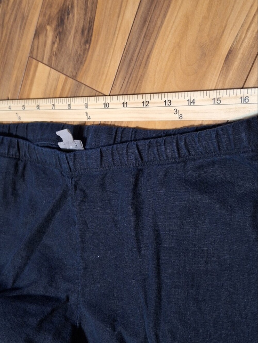J Jill M 100% Linen beachy breathable vacation resort wide leg cropped Pants - Picture 7 of 8
